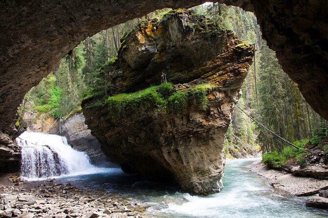 8 Iconic Stops. 12 Comfy Seats. See Banff's Best in First Class. - Johnston Canyon Lower Falls: Catwalks, Waterfalls, and Crowds
