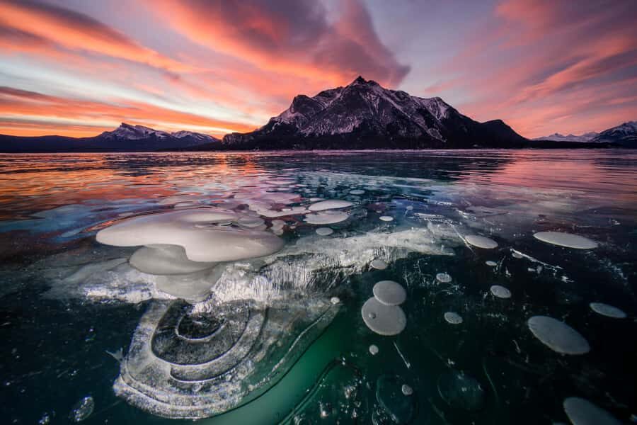 Abraham IceBubble/Sunwapta, Athabasca Falls, Peyto, Bow Lake - The long winter day: timing, driving, and how to stay comfortable