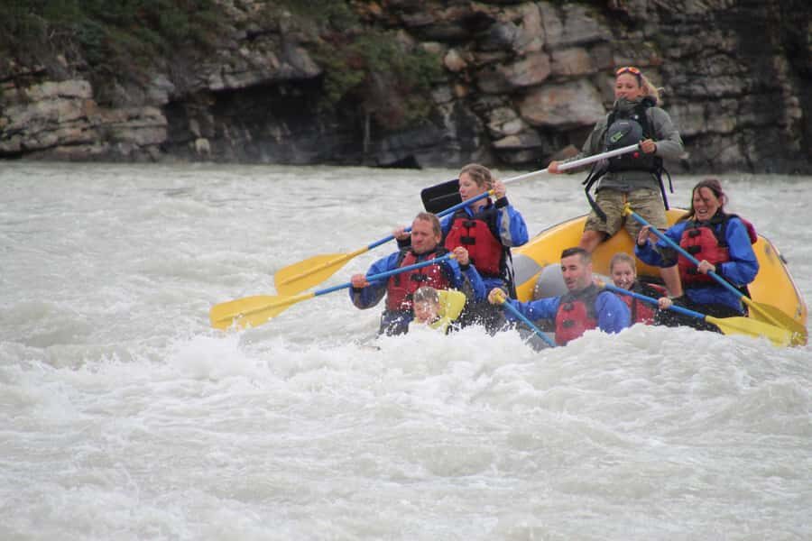 Athabasca Falls: Class 2 White Water Rafting Adventure - From Jasper to the River: Spot the Bus and Get Suited Up