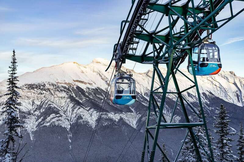 Banff: Banff Gondola Admission Ticket - The ride up: what the 4-person cabin actually gives you