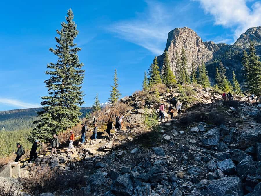 Banff: Lake Louise & Moraine Lake Half Day Tour - When Moraine Lake is closed: Emerald Lake and Natural Bridge in winter