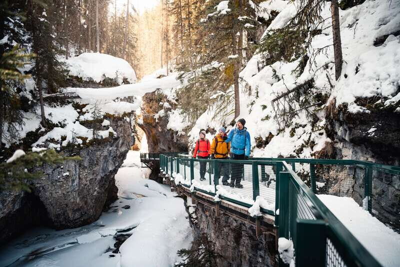 Banff: Morning or Afternoon Johnston Canyon Icewalk - The Bow Valley Parkway Ride: Part of the Experience