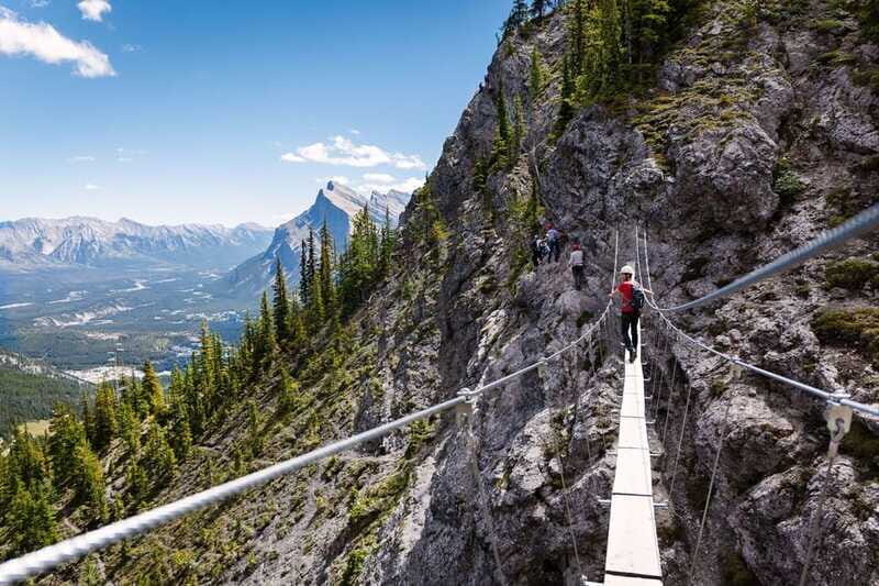Banff: Mount Norquay 2.5 or 4-Hour Guided Via Ferrata Climb - The climb itself: buttresses, ladder holds, and that suspension bridge
