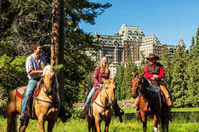 Banff National Park: 1-Hour Spray River Horseback Ride - The 1-hour route: Bow Falls, Fairmont Golf Course views, then Spray River