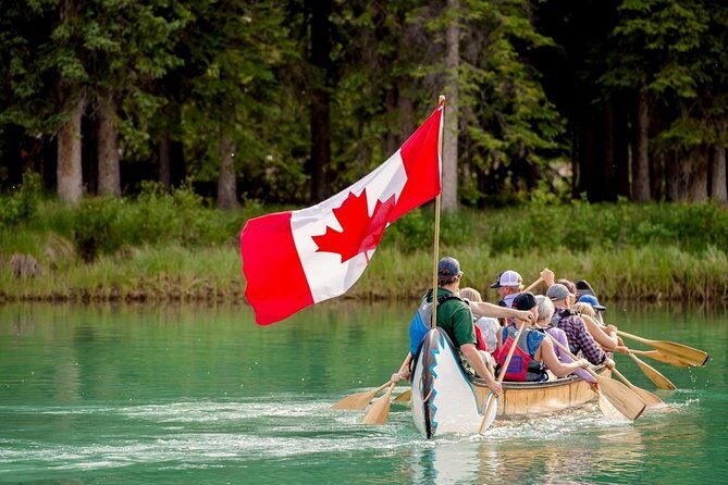 Banff National Park Big Canoe Tour - First stop: the Banff Canoe Club and your “ready to paddle” setup