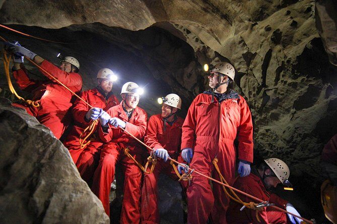 Canmore Caving Adventure Tour - Inside the cave: rappelling, crawling, climbing, and those tight squeezes