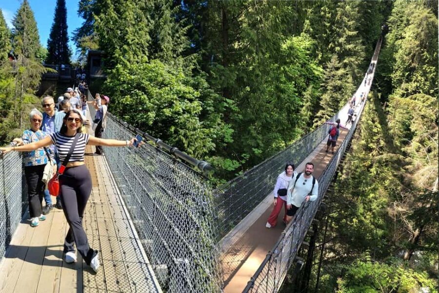 Capilano Br+Grouse Mtn+Dam+Lake&Hatcher/5in1/Small Group/Car - Downtown passes and quick city stops that set your day up right
