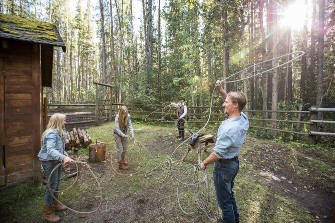 Covered Wagon Ride in Banff with Western Cookout - The 3 Mile Cabin cookout stop: where the night clicks