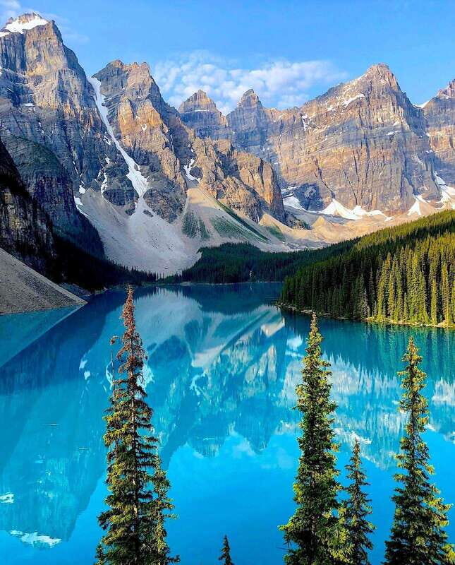 Emerald Lake, Moraine, Louise, Johnston Canyon & Banff Town - Natural Bridge: short visit, big river-carving story