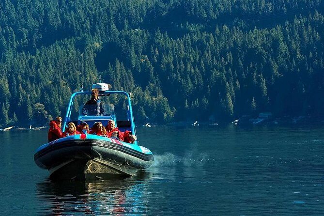 Granite Falls Zodiac Tour by Vancouver Water Adventures - Indian Arm fjord: boat-only access to granite cliffs