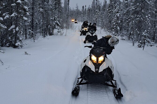 Guided Snowmobile Adventure - The Ice Cave option (starting Jan 16): longer ride and a short hike