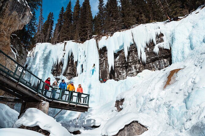 Johnston Canyon Icewalk - Getting ready: ice cleats, poles, and what to wear