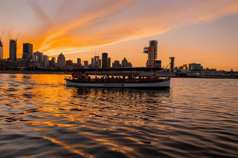 Montreal: Electric Boat Cruise with Onboard Drinks - The Old Port segment: Jacques-Cartier Pier, King Edward Pier, and Grand Quay