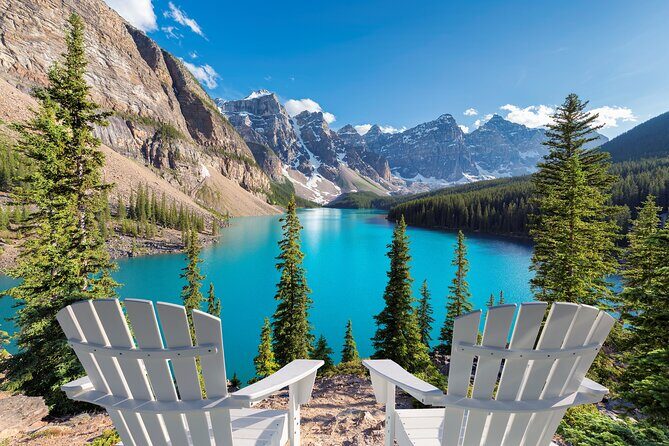 Moraine Lake, Lake Louise Johnston Canyon Banff National Park - Lake Louise: Turquoise Water and Mountain Framing