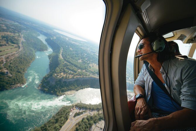 Niagara Falls Canada Helicopter Tour - Landmark spotting: Whirlpool Rapids, power plants, bridges, and Skylon Tower