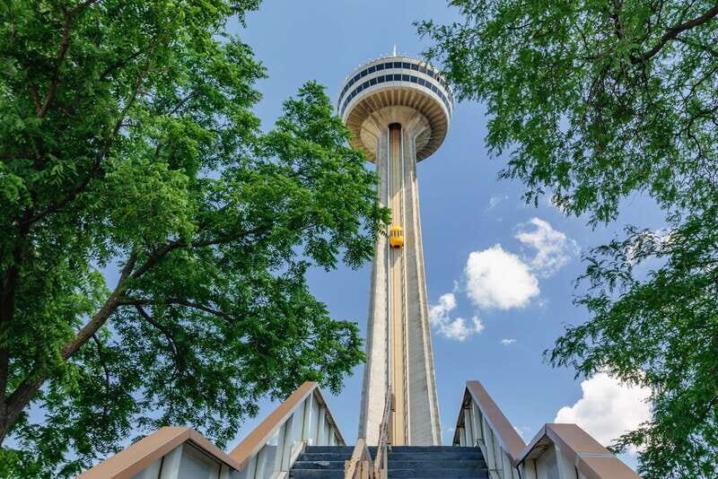 Niagara Falls, Canada: Skylon Tower Observation Deck Ticket - The ride to the top: Yellow-bug elevators and a quick 52 seconds