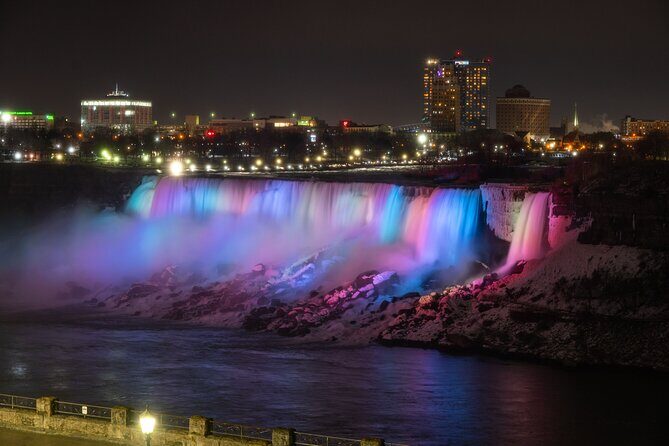 Niagara Falls Evening Tour with Boat, Journey, Dinner & Fireworks - Niagara Falls free time plus the light show: how to use it well