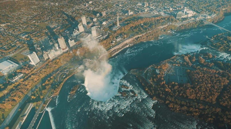 Niagara Falls, ON: Helicopter Ride with Boat & Skylon Lunch - Voyage To The Falls by Niagara City Cruises: close-up power with photo strategy