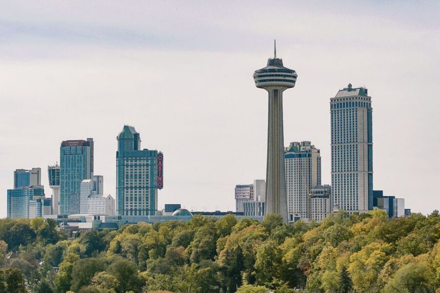 Niagara Falls, ON: Helicopter Ride with Boat & Skylon Lunch - The narrated driving stops: Dufferin Islands to Whirlpool Rapids
