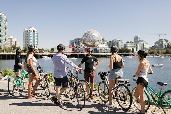 The Grand Bicycle Tour by Cycle City Tours - False Creek shoreline and Olympic Village: modern streets with mountain air