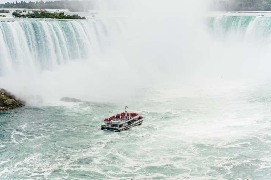 Toronto: Falls Day Tour with Boat Cruise & Niagara-the-Lake - If the boat isn’t running: Skylon Tower in winter for wide, clear views