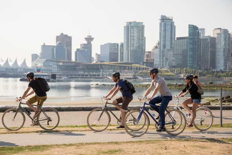 Vancouver: Guided Bike Tour - False Creek waterfront, Olympic Village, and Science World views